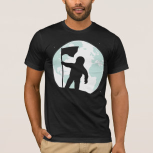 宇宙飛行士のシルエット Tシャツ