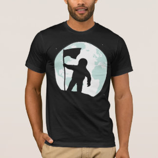 宇宙飛行士のシルエット Tシャツ