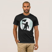 宇宙飛行士のシルエット Tシャツ (正面フル)