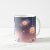 宇宙飛行士のジャンプ コーヒーマグカップ (正面右)