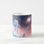 宇宙飛行士のジャンプ コーヒーマグカップ (中央)