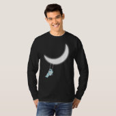 宇宙飛行士のスイングムーン Tシャツ (正面フル)