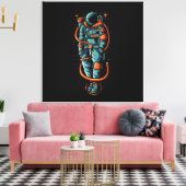 宇宙飛行士のステータス拡大キャンバス印刷 キャンバスプリント (インサイチュ (リビング))