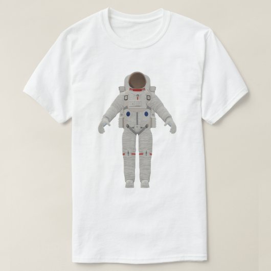 宇宙飛行士のスペーススーツデザイン Tシャツ (デザイン正面)