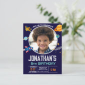 宇宙飛行士のスペースパーティー ポストカード (スタンド正面)