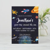 宇宙飛行士のスペースパーティー 招待状 (スタンド正面)