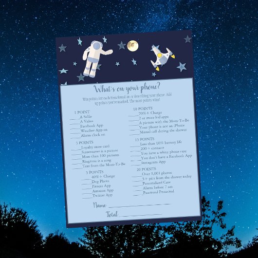 宇宙飛行士のスマホの中身ゲーム 招待状