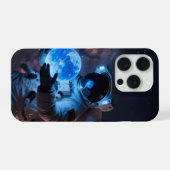 宇宙飛行士のスマホケース iPhoneケース (裏面横)