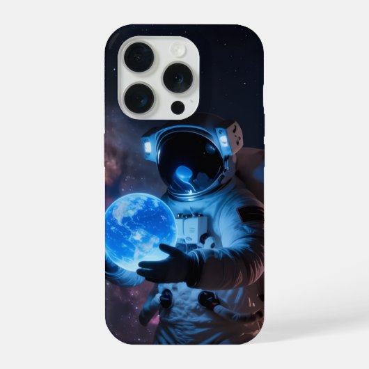 宇宙飛行士のスマホケース iPhoneケース (裏面)