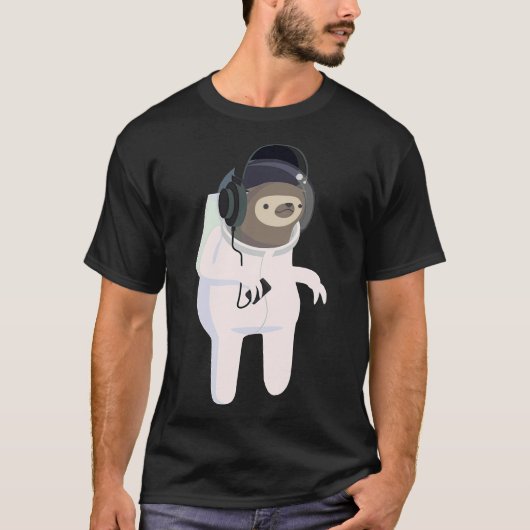宇宙飛行士のスロスステッカー Tシャツ (正面)