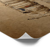 宇宙飛行士のスーツ、レオナルド・ダ・ヴィンチスタイル ポスター (角)