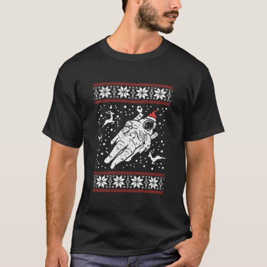 宇宙飛行士のダサかっこいい宇宙 Tシャツ (正面)