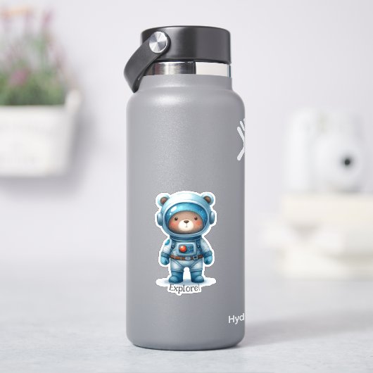 宇宙飛行士のテディベア シール (HydroFlask)