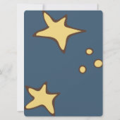 宇宙飛行士のテーマ写真付き宇宙カスタム 招待状 (裏面)