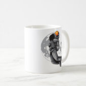 宇宙飛行士のバスケットボール コーヒーマグカップ (正面右)