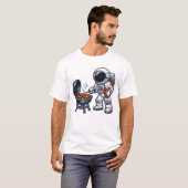 宇宙飛行士のバーベキュー Tシャツ (正面フル)