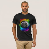 宇宙飛行士のパグ Tシャツ (正面フル)