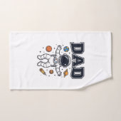 宇宙飛行士のパパベクターTシャツデザイン_1 ハンドタオル (ハンドタオル)