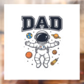 宇宙飛行士のパパ 幾何学デザインTシャツ_1 ウィンドウサイン (シート2)