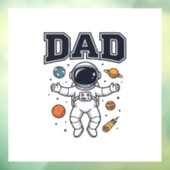 宇宙飛行士のパパ 幾何学デザインTシャツ_1 ウィンドウサイン (シート3)