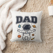 宇宙飛行士のパパ 幾何学デザインTシャツ_1 クッション (ブランケット)