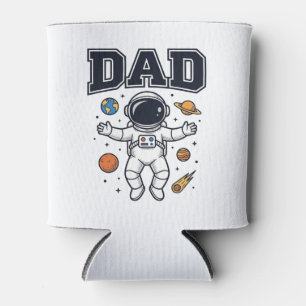 宇宙飛行士のパパ 幾何学デザインTシャツ_1 缶クーラー