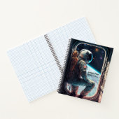 宇宙飛行士のパーソナライズされたノート ノートブック (内部)