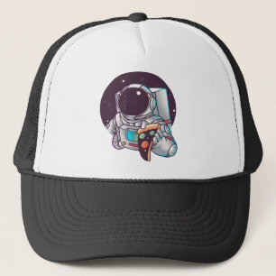 宇宙飛行士のピザ好きに贈るおもしろギャラクシーギフト キャップ