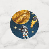 宇宙飛行士のファーストバースデーパーティー コンフェッティ (スモール正面)