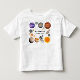 宇宙飛行士のファーストバースデーパーティー トドラーTシャツ