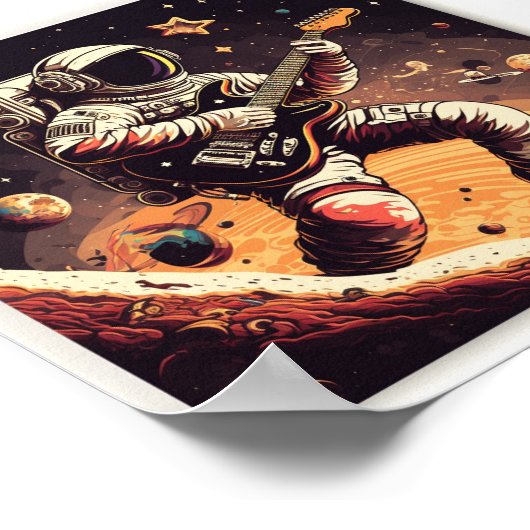 宇宙飛行士のポスターでクリエイティブ側を解放 ポスター (角)