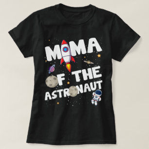 宇宙飛行士のママ かわいいスペースデザイン Tシャツ