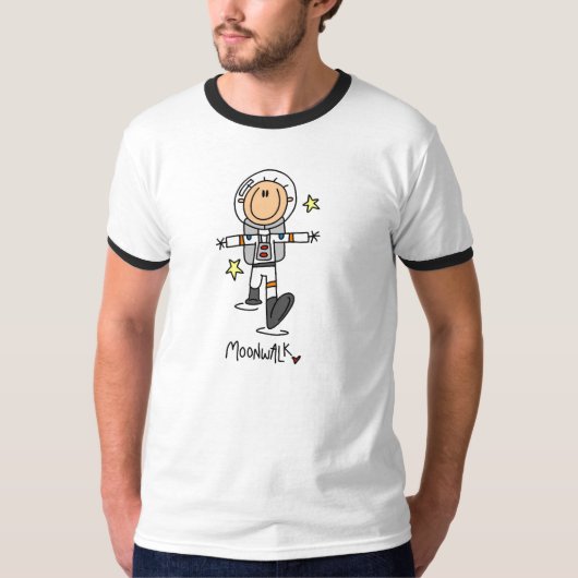 宇宙飛行士のムーンウォーク Tシャツ (正面)