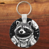 宇宙飛行士のラクーン キーホルダー (正面)