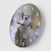 宇宙飛行士のリス ラージ壁時計 (傾斜)