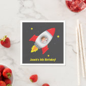 宇宙飛行士のロケットの船の宇宙のパーティーはナプキンを供給します スタンダードカクテルナプキン (インサイチュ)