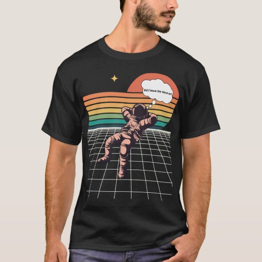 宇宙飛行士の不安 Tシャツ (正面)