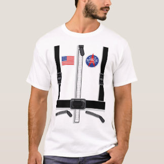 宇宙飛行士の仮装子供へ男女宇宙スーツ Tシャツ
