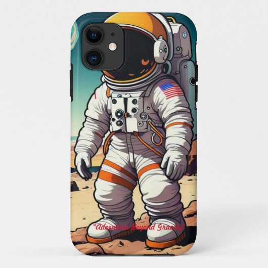 「宇宙飛行士の冒険」 Case-Mate iPhoneケース (裏面)