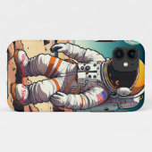 「宇宙飛行士の冒険」 Case-Mate iPhoneケース (裏面(横))