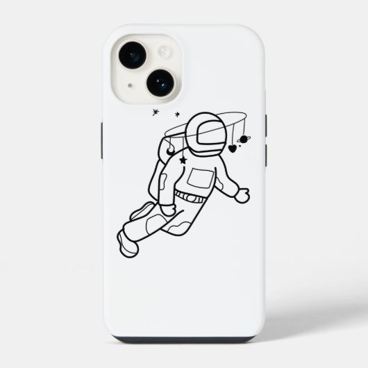 宇宙飛行士の冒険 iPhoneケース (裏面)