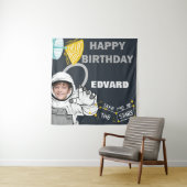 宇宙飛行士の写真 ハッピーバースデー テープストリー タペストリー (インサイチュ)