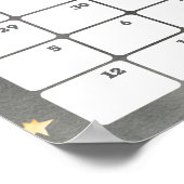 宇宙飛行士の出産予定日カレンダーポスター ポスター (角)