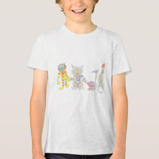 宇宙飛行士の動物たち トライブレンドTシャツ