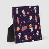 宇宙飛行士の動物の宇宙パターンI フォトプラーク (正面)