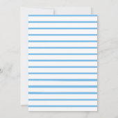 宇宙飛行士の動物の2nd誕生日招待状 (裏面)