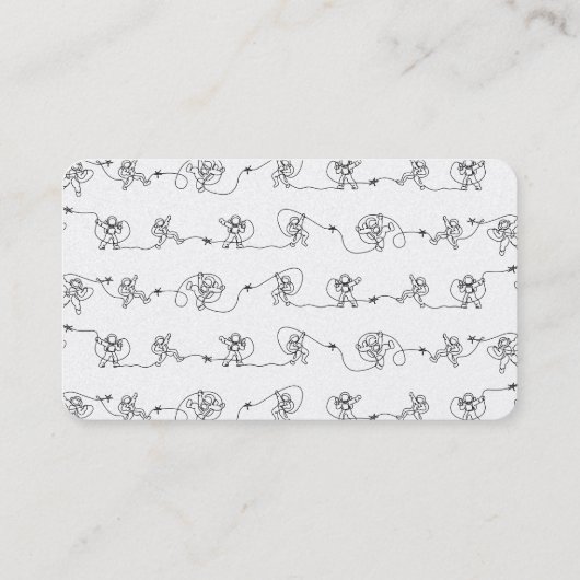 宇宙飛行士の名刺 名刺 (裏面)