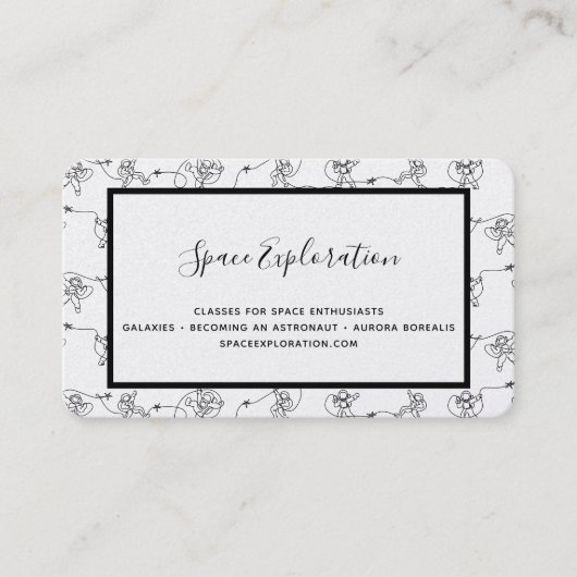 宇宙飛行士の名刺 名刺 (正面)