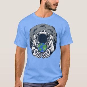 宇宙飛行士の地球太陽の月系宇宙惑星Fu Tシャツ