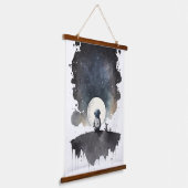 宇宙飛行士の夢 吊り下げ型タペストリー (傾斜あり)